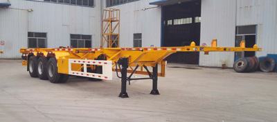 梁鄆牌SLY9380TWY危險品罐箱骨架運輸半掛車